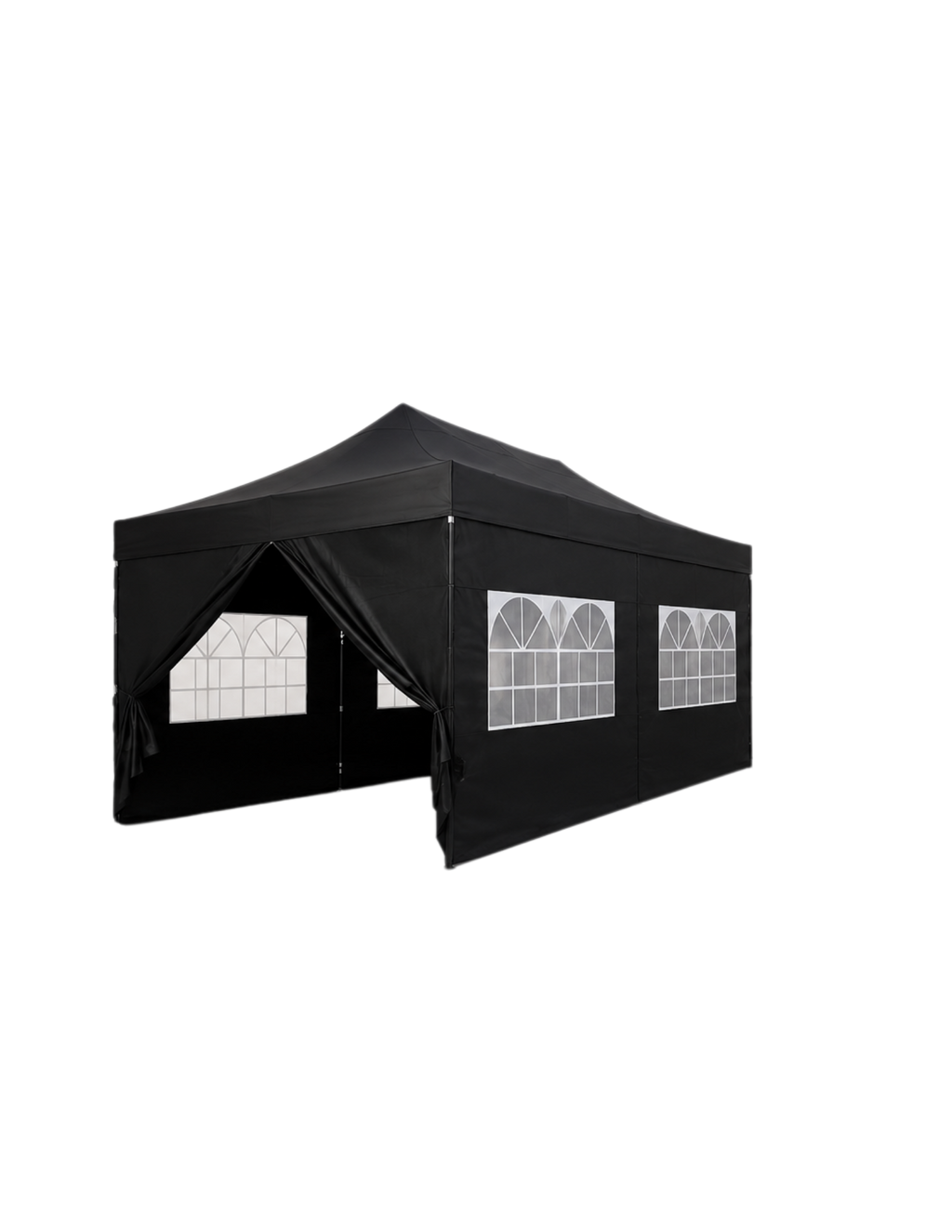 Black Canopy Pop Up Tent 10 x 30 or 10 x 20