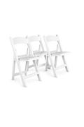 White Resin Folding Chair