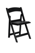 Black Resin Folding Chair