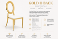 Gold O Back Chair