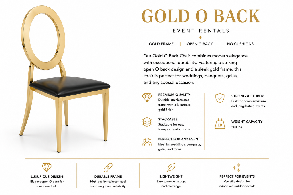 Gold O Back Chair